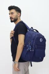 MR ÇANTA Kapaklı Beş Gözlü Geniş Sırt Çantası – Peluş Hediyeli