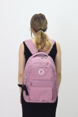 MR ÇANTA Kapaklı Beş Gözlü Geniş Sırt Çantası – Peluş Hediyeli