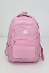 MR ÇANTA Kapaklı Beş Gözlü Geniş Sırt Çantası – Peluş Hediyeli