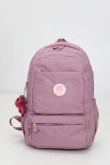 Beş Gözlü Geniş Sırt Çantası – Peluş Hediyeli, Konforlu Askılı, Günlük Kullanıma Uygun