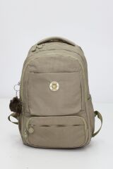 Beş Gözlü Geniş Sırt Çantası – Peluş Hediyeli, Konforlu Askılı, Günlük Kullanıma Uygun