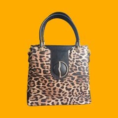 MR ÇANTA VE GİYİM leopar desenli kadın çantası